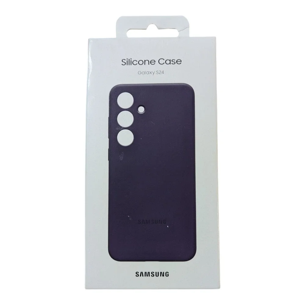P6-N Genuine‎ Dark Violet Samsung Silicone Case Cover Galaxy S24